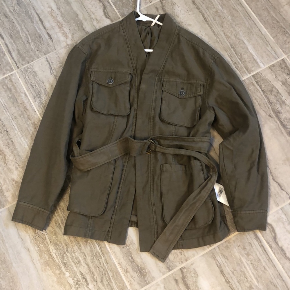 NWT Free People In Our Nature Army Cargo Jacket Size Small